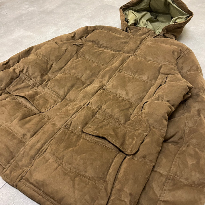 #1811 古着L.L.Bean/エルエルビーン/Suede Down Jacket/スウェードダウンジャケット/サイズXL