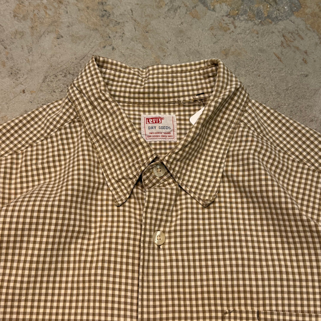 Used clothing LEVIS / Short sleeve shirt / Check pattern / Equivalent to size L