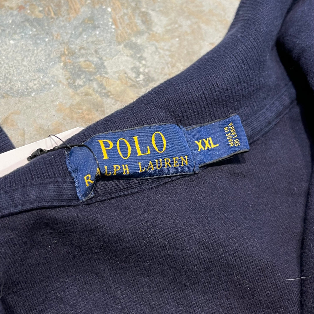 #3343 古着 Polo Ralph Lauren/ポロラルフローレン / Half Zip Cotton Knit Sweater/ハーフジップ コットンニット セーター / サイズXXL