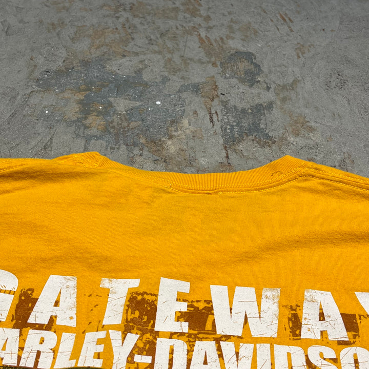 古着Harley-Davidson/ハーレー ダビッドソン/ヘインズボディ/GATE WAY/プリントTシャツ サイズXXL