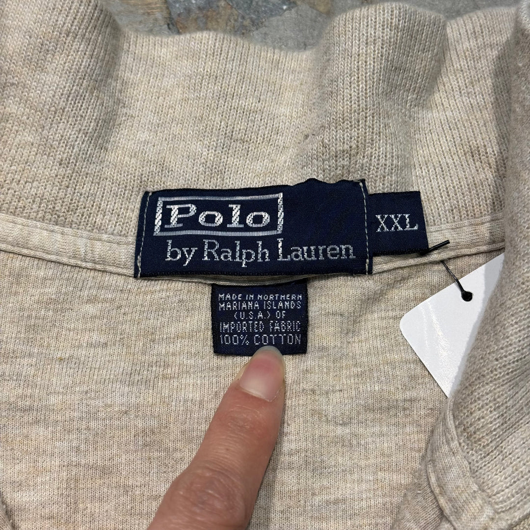 古着 90's~ POLO by Ralph Lauren/ ポロ バイ ラルフローレン/ ハーフジップニットセーター/ サイズXXL