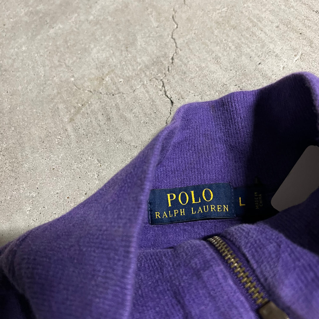 #3880 古着 POLO by Ralph Lauren/ポロバイラルフローレン/Cotton Knit Half Zip Sweaterコットンニットハーフジップセーター/ サイズL