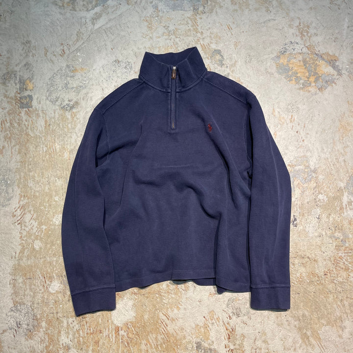 #3859 古着 POLO by Ralph Lauren/ポロバイラルフローレン/Half zip knit/ハーフジップニット/サイズL