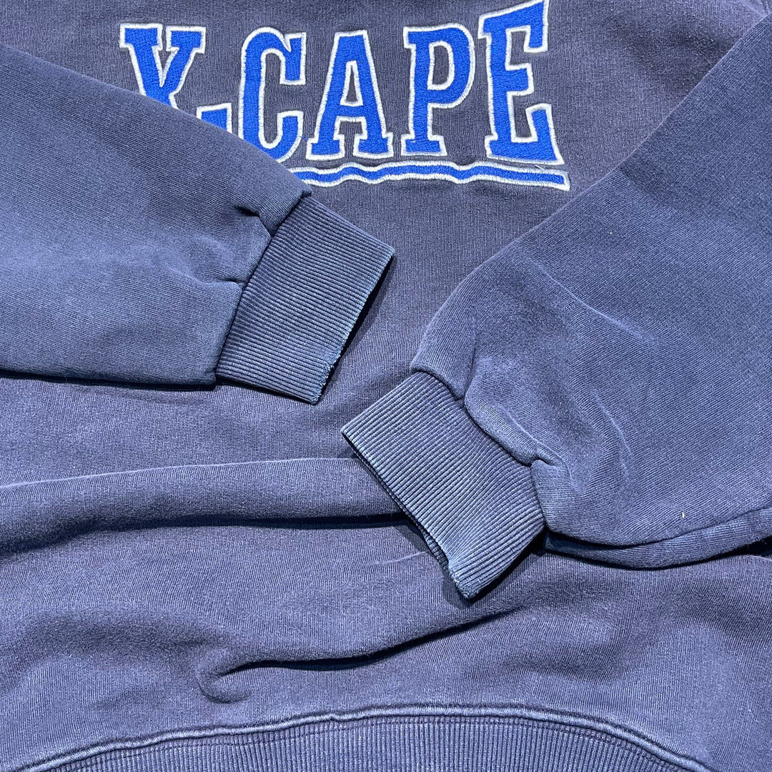 #4128 古着 X-CAPE/Crew Neck College Sweat/クルーネックカレッジスウェット/刺繍/サイズXL