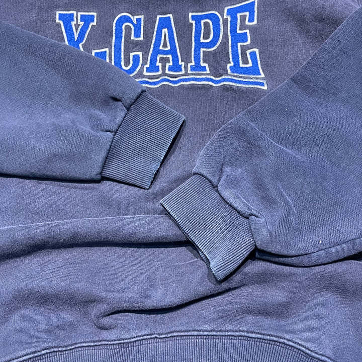 #4128 古着 X-CAPE/Crew Neck College Sweat/クルーネックカレッジスウェット/刺繍/サイズXL