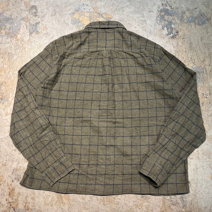 古着 GAP/ ギャップ/ コットンフランネルシャツ/長袖シャツ/ チェック柄/リメイク/ サイズXL