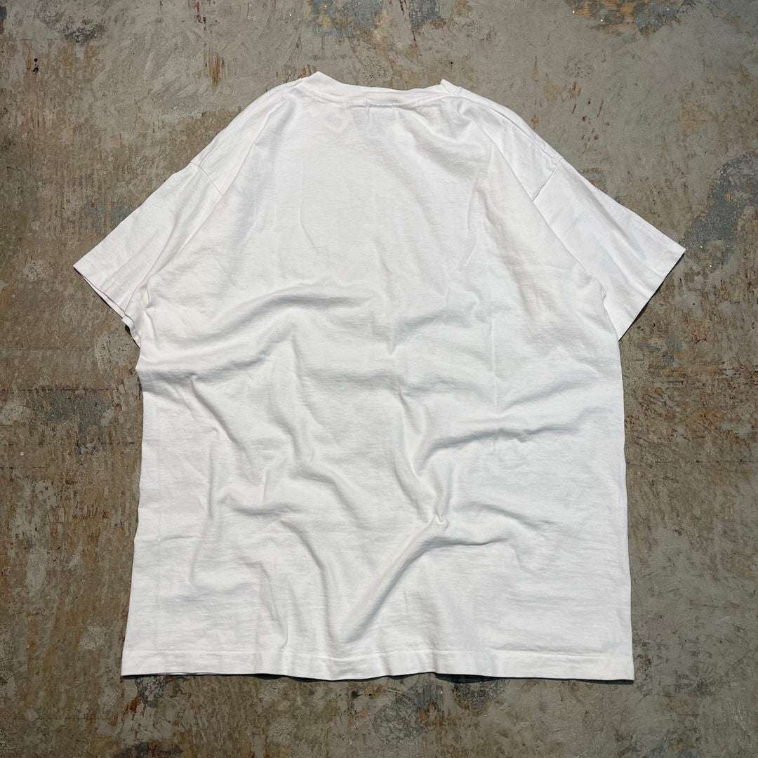 #4682 90's~00's 古着 fruit of the loom/フルーツオブザルーム/short sleeve print t-shirt Tee/半袖プリントTシャツ/サイズXL