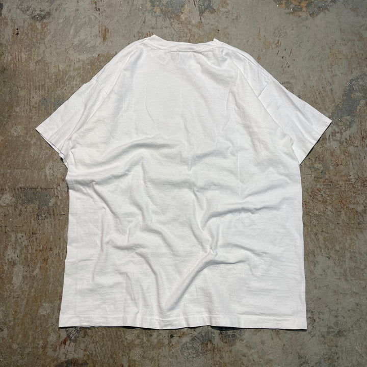 #4682 90's~00's 古着 fruit of the loom/フルーツオブザルーム/short sleeve print t-shirt Tee/半袖プリントTシャツ/サイズXL