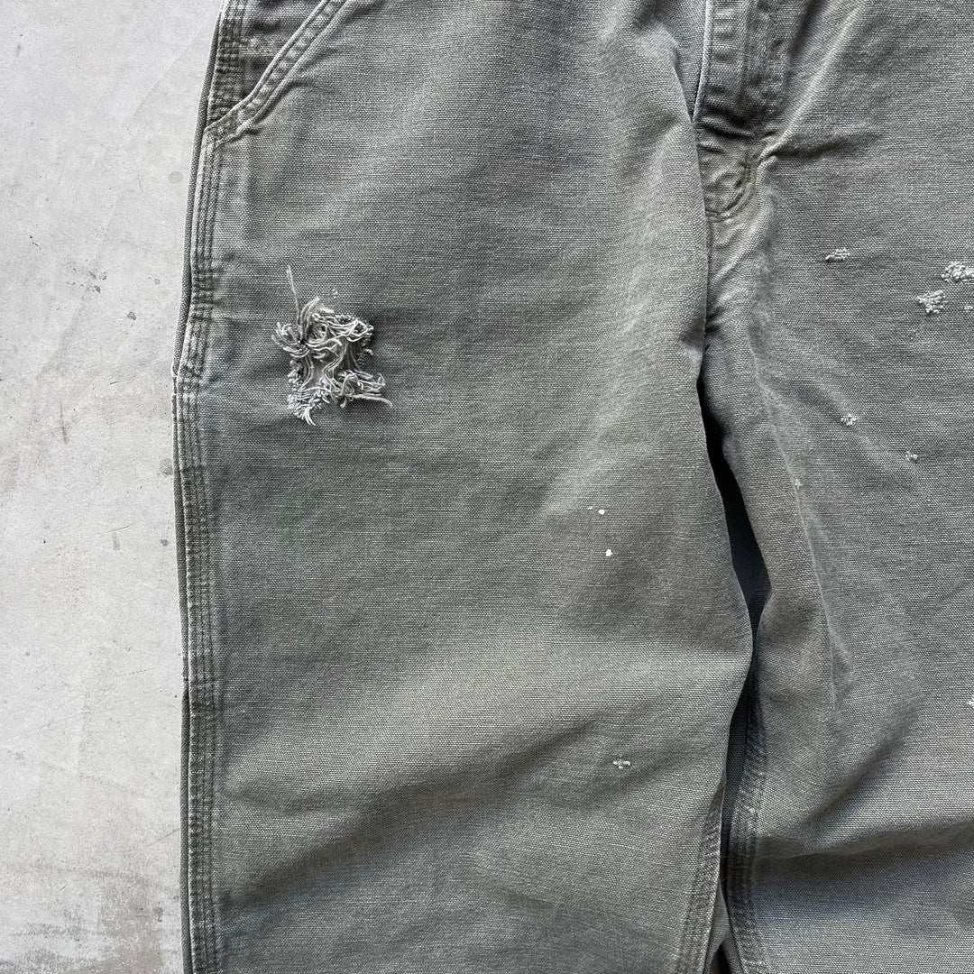 古着 Carhartt/カーハート/ダック地ペインターパンツ/実寸サイズ34×32