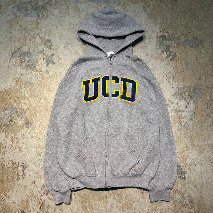 #3782 古着 RUSSELL ATHLETIC/ラッセルアスレチック /zip up Pull Orver Hoody / ジップアッププルオーバーパーカー /UCD/サイズL