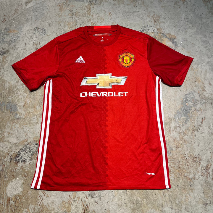 #4237/MANCHESTER UNITED/マンチェスター ユナイテッド/adidas/アディダス/Football／フットボール Tee/オールド・トラッフォード/サイズL