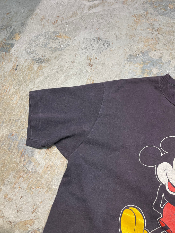 #MA149 古着 90's Disney/ディズニー / ミッキーマウス / ヴィンテージ シングルステッチ プリントTシャツ/サイズL相当