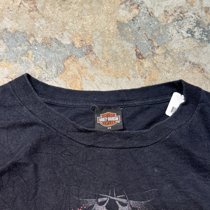 Used clothing Made in USA Harley-Davidson/Harley-Davidson/Printed T-shirt/Size 2XL