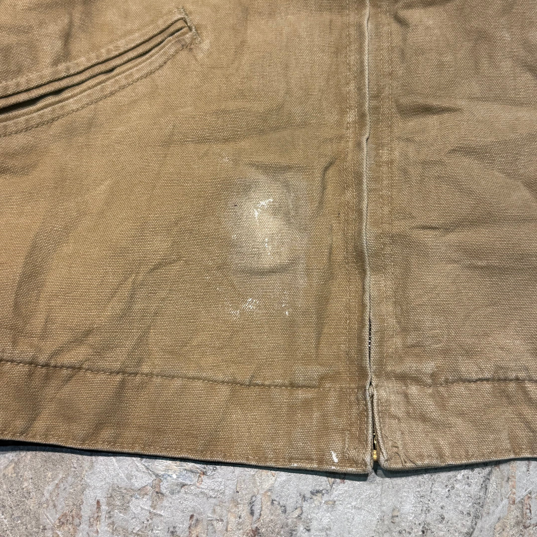 미국에서 만든 중고 의류 Carhartt/ Carhartt/ Detroit 재킷/ 오리 직물/ 안감 담요/ 크기 L