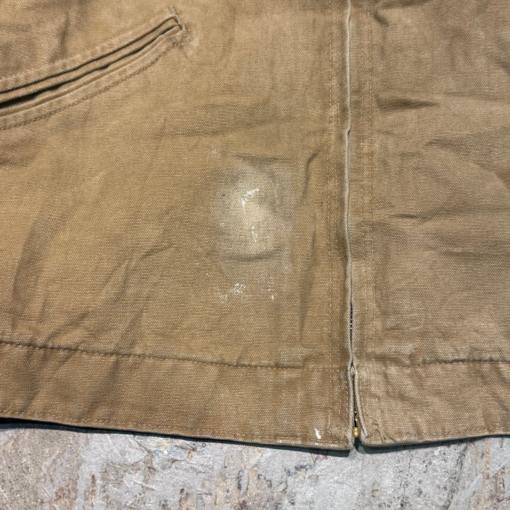 미국에서 만든 중고 의류 Carhartt/ Carhartt/ Detroit 재킷/ 오리 직물/ 안감 담요/ 크기 L