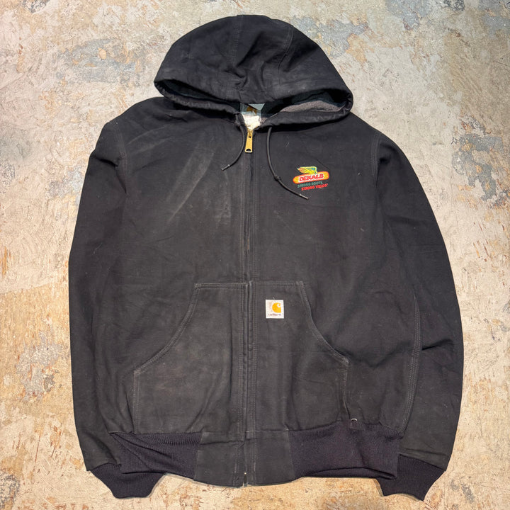 古着 Carhartt/ カーハート/ アクティブジャケット/ ダック地/ 裏地ブランケット/企業ロゴ/ サイズM
