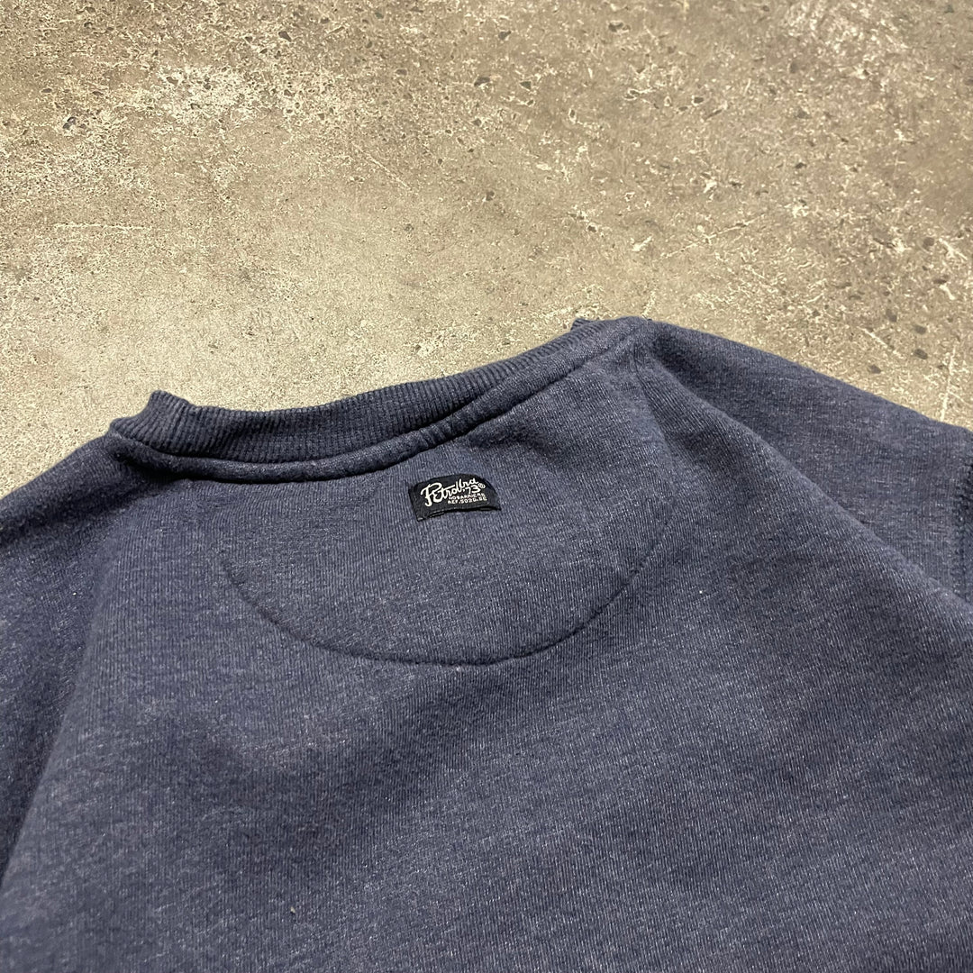 #4100 古着 Unknow/Crew Neck Print Sweat/クルーネックプリントスウェット/HERITAGE / NEW JERSEY/ニュージャージー州/企業系/サイズXL