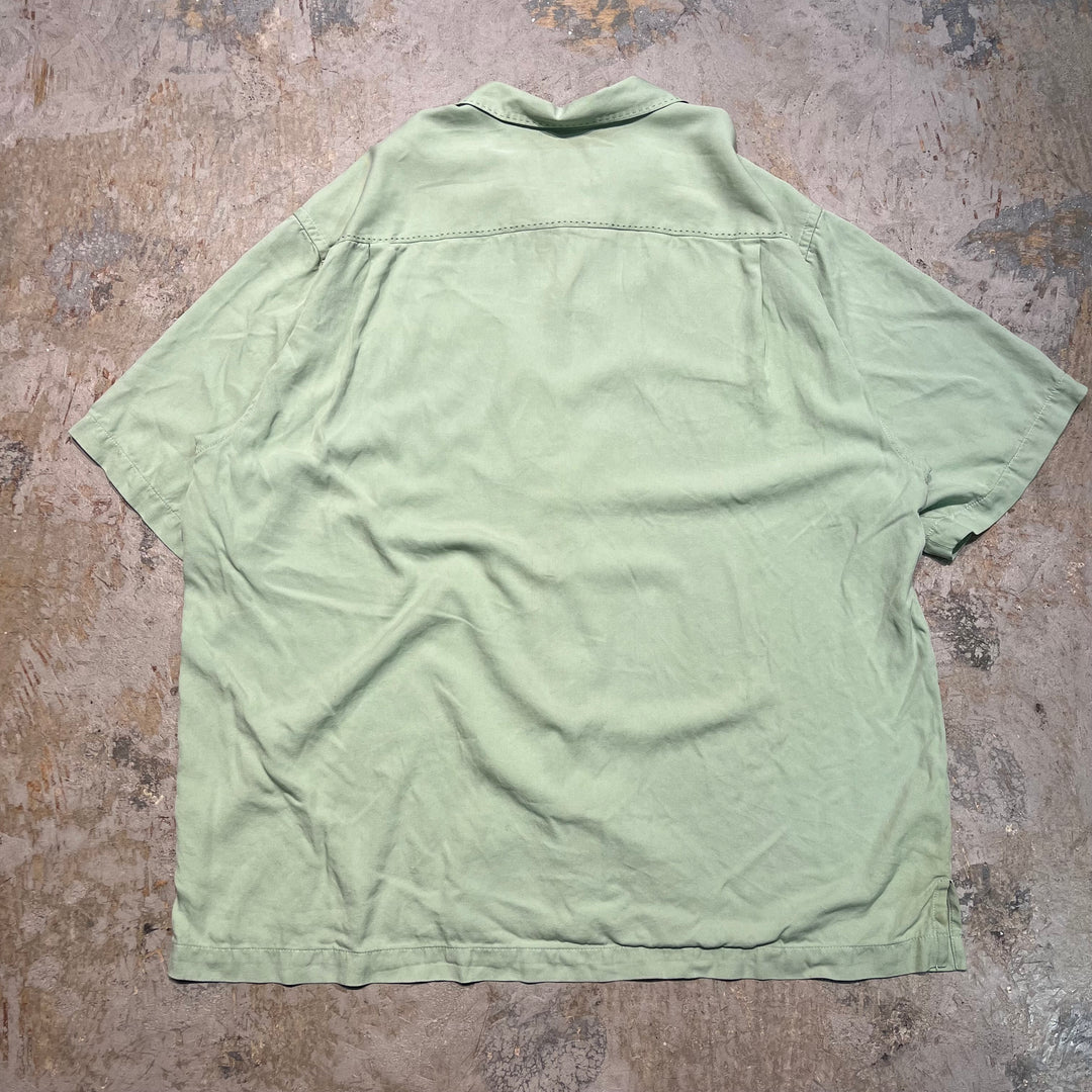 빈티지 Tommy Bahama/Silk/Short-Sleeved Shirt/Size XL