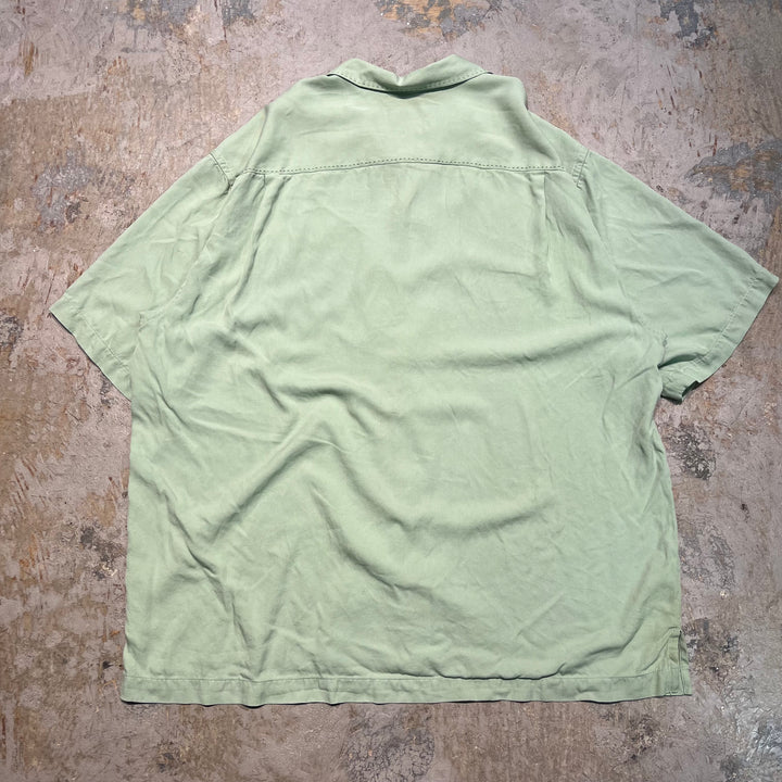 빈티지 Tommy Bahama/Silk/Short-Sleeved Shirt/Size XL
