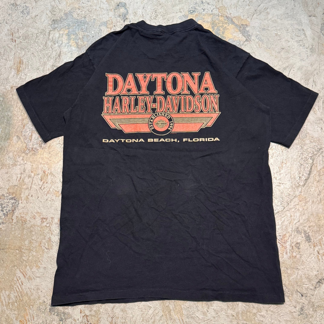 古着 USA製 90's Harley-Davidson/ハーレーダビッドソン/ プリントTシャツ/ サイズL