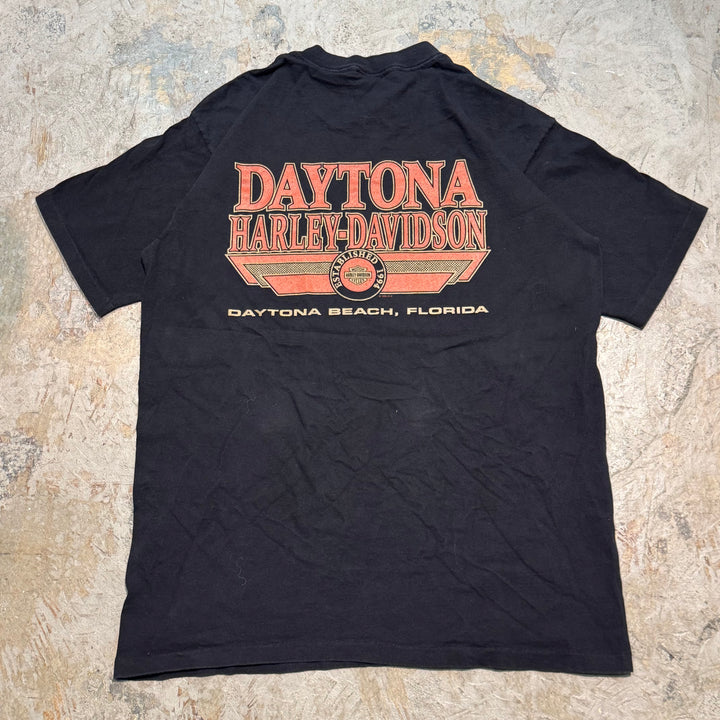 古着 USA製 90's Harley-Davidson/ハーレーダビッドソン/ プリントTシャツ/ サイズL