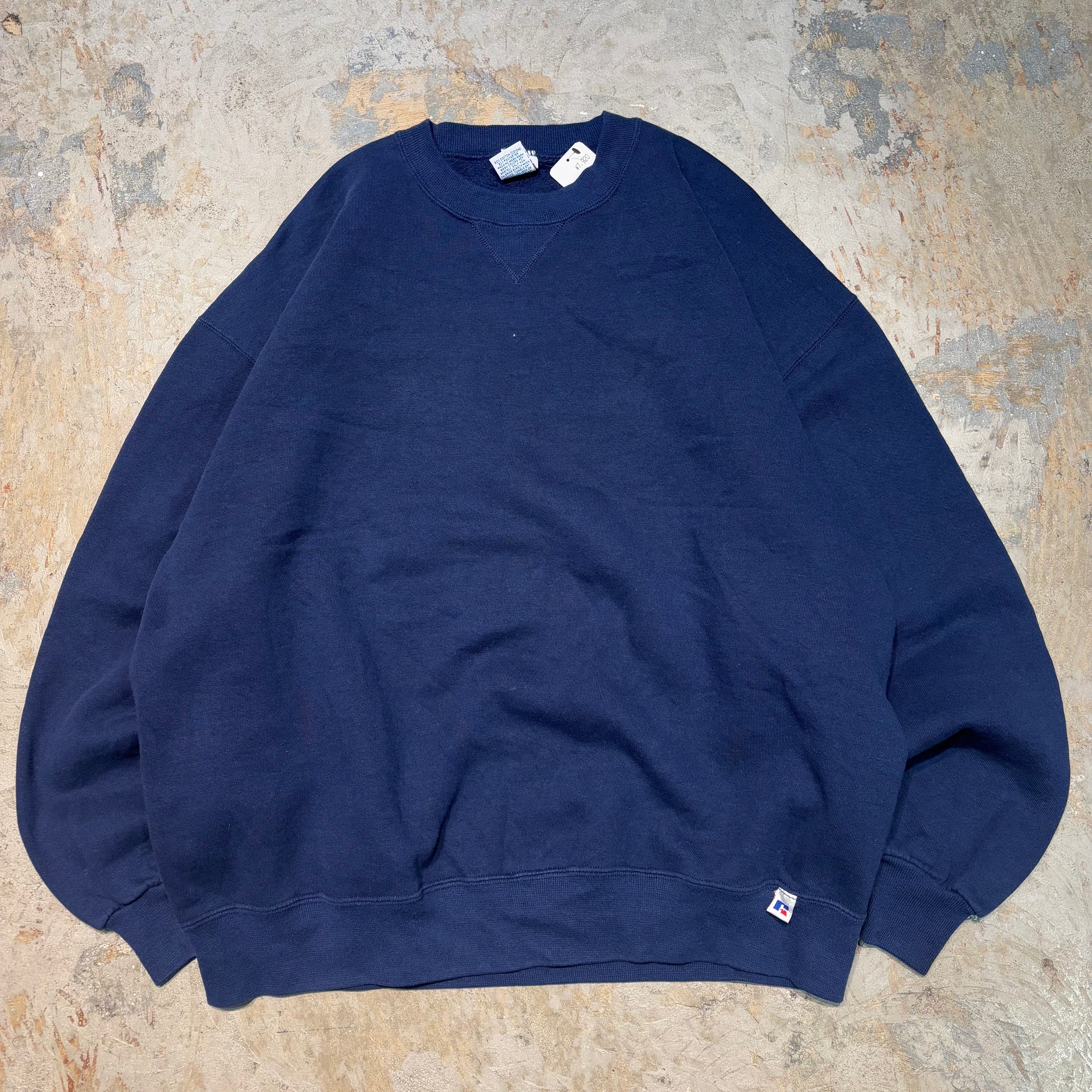 古着 USA製 80's~ RUSSELLATHLETIC/ ラッセル アスレチック/ ブランククルーネックスウェット/ 無地/サイズXL – 古着屋  MUJIN