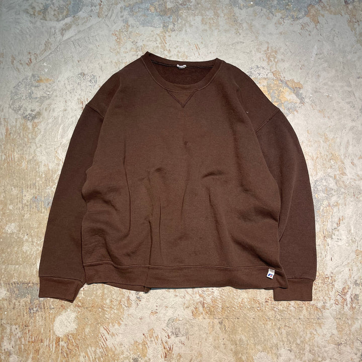 #3506 古着/Russell/ラッセル/Crewneck sweat/クルーネックスウェット/無地/サイズXL相当