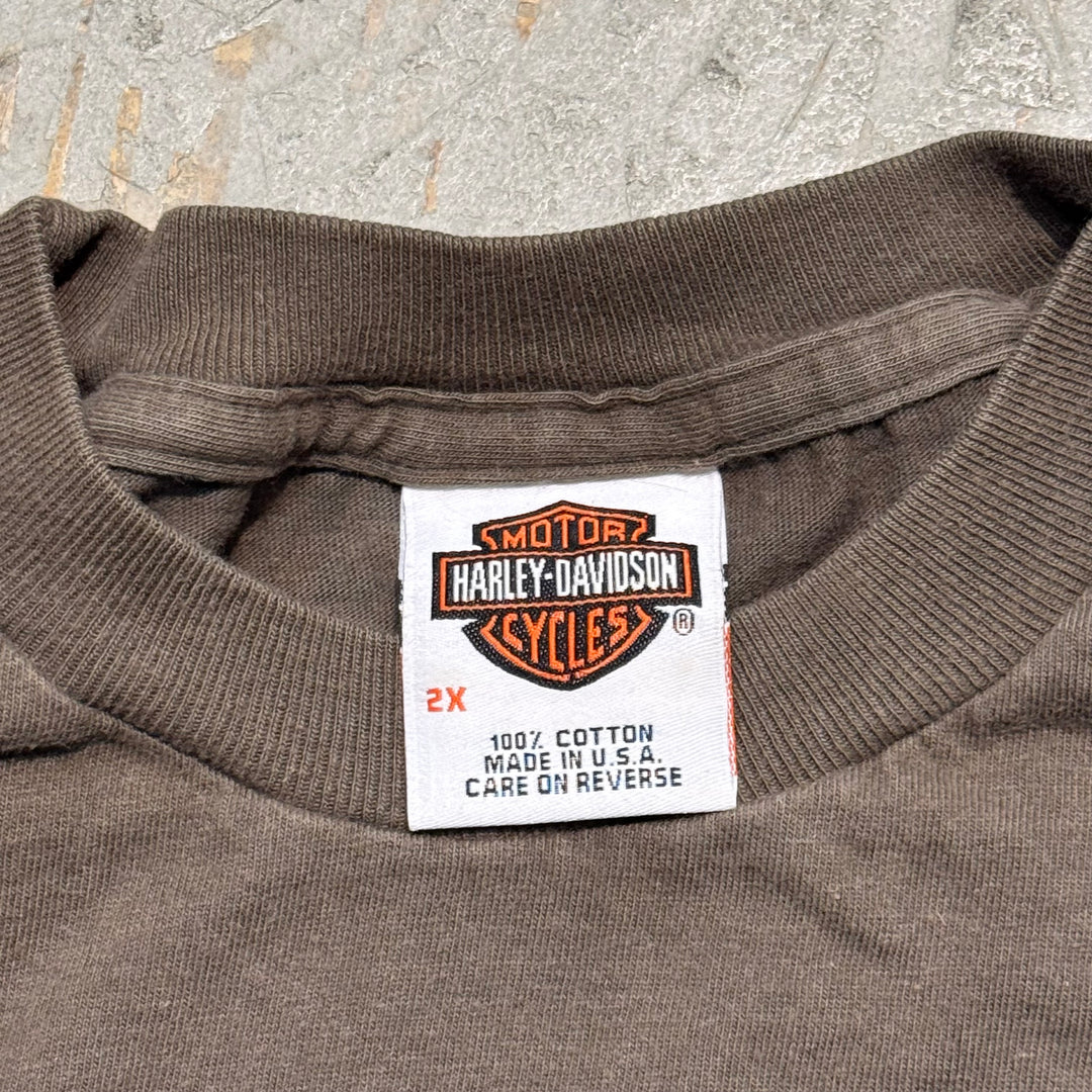 古着 USA製 00's Harley-Davidson/ハーレーダビッドソン/ プリントTシャツ/ サイズ2XL