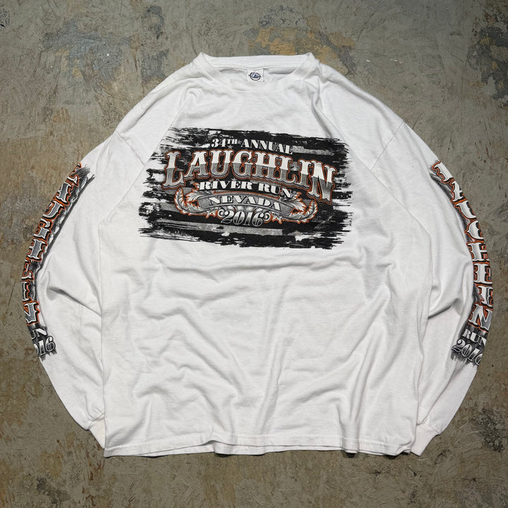 古着 USAVINTAGE デルタ/ロングスリーブプリントTシャツ/サイズXL