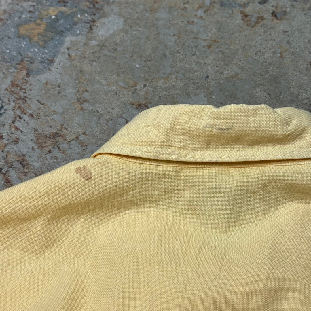 Used clothing 70's~80's L.L.Bean/ L.Bean/ Button-down short-sleeved shirt/ Size L