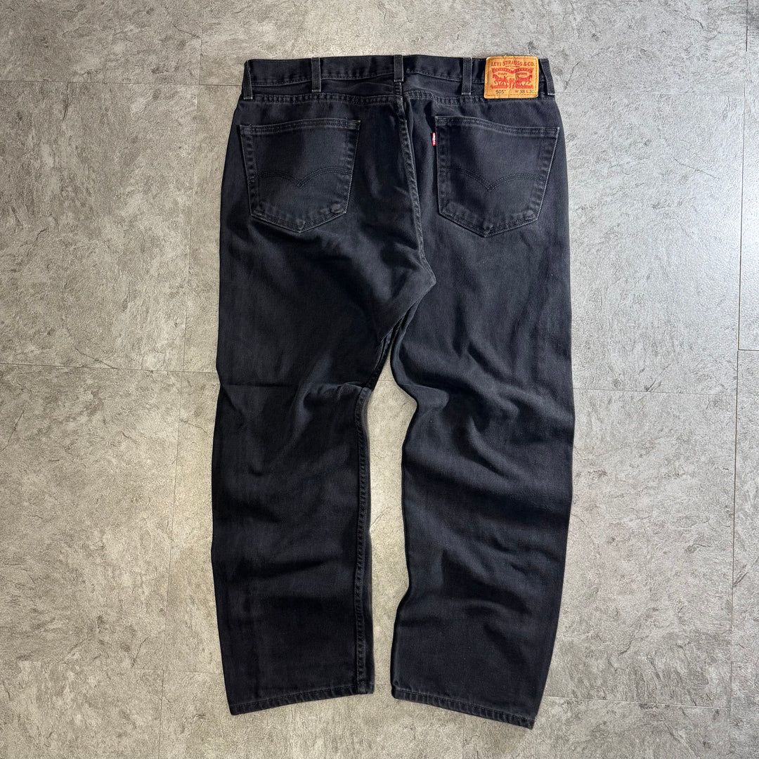 古着 Levi's/ リーバイス/ ブラックデニムパンツ/ 505/ 実寸サイズ36×29