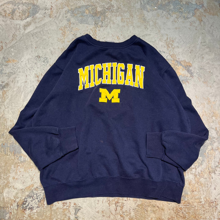 #3941 古着 unknow/Crew neck sweat/クルーネックスウェット/MICHIGAN/サイズXXL