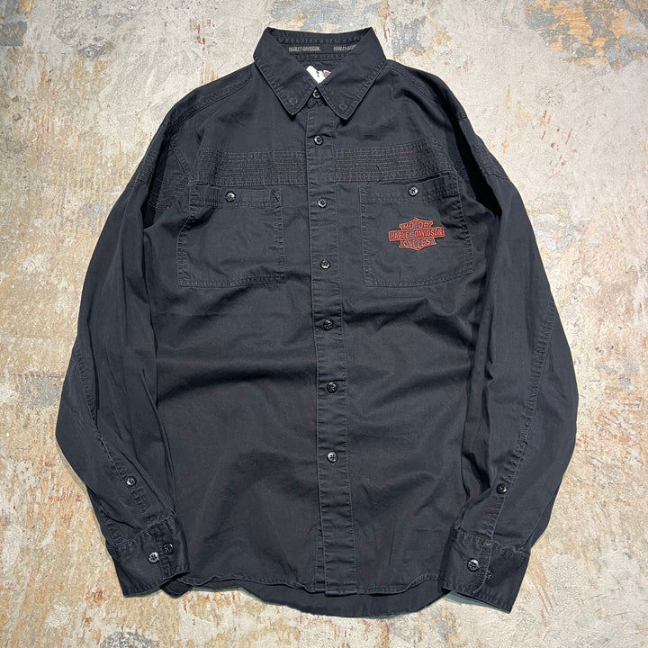 #4315 Harley-Davidson ハーレーダビッドソン L/S Work Shirts/ワークシャツ/サイズM