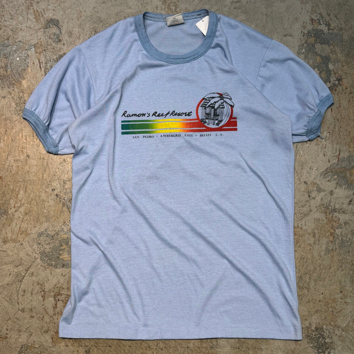 古着 USAVINTAGE/ リンガープリントTシャツ/ サイズXL