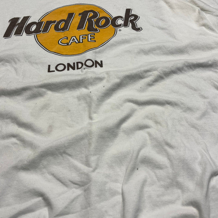 #4674 古着 hard Rock/ハードロックカフェ ロンドン/ヴィンテージ シングルステッチ/サイズ2XL相当