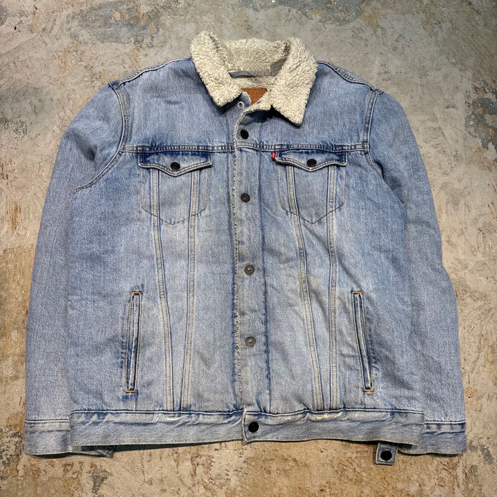 古着 Levi's/ リーバイス/ デニムジャケット/ Gジャン/裏地ボア/襟ボア/サイズXL