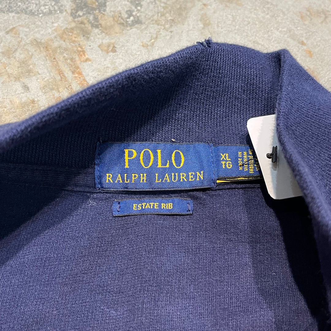 #3328 古着 Polo Ralph Lauren/ポロラルフローレン / Half Zip Cotton Knit Sweater/ハーフジップ コットンニット セーター / サイズXL