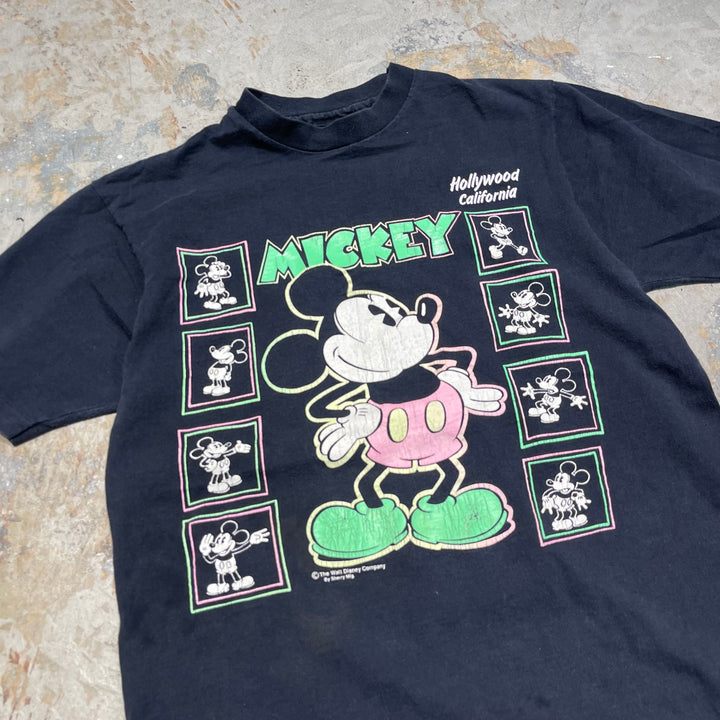 #4831 古着 80's~ USA製 sherry's best/ディズニー ミッキーマウス / ヴィンテージ シングルステッチ Tシャツ/サイズM