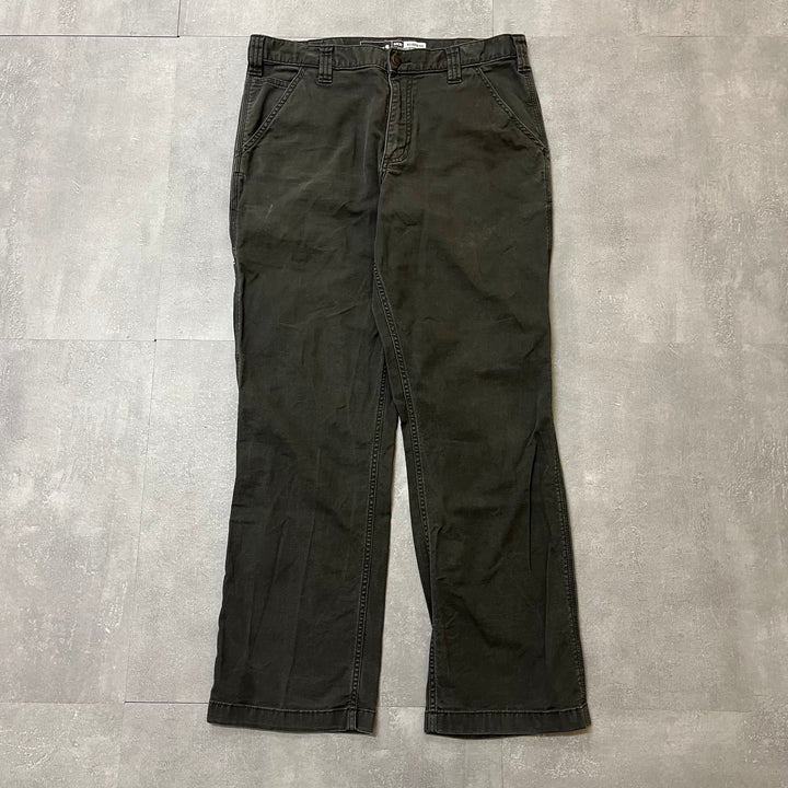 #1708 Vintage Carhartt Duck Work Pants / RELAXED FIT / Size 34×32