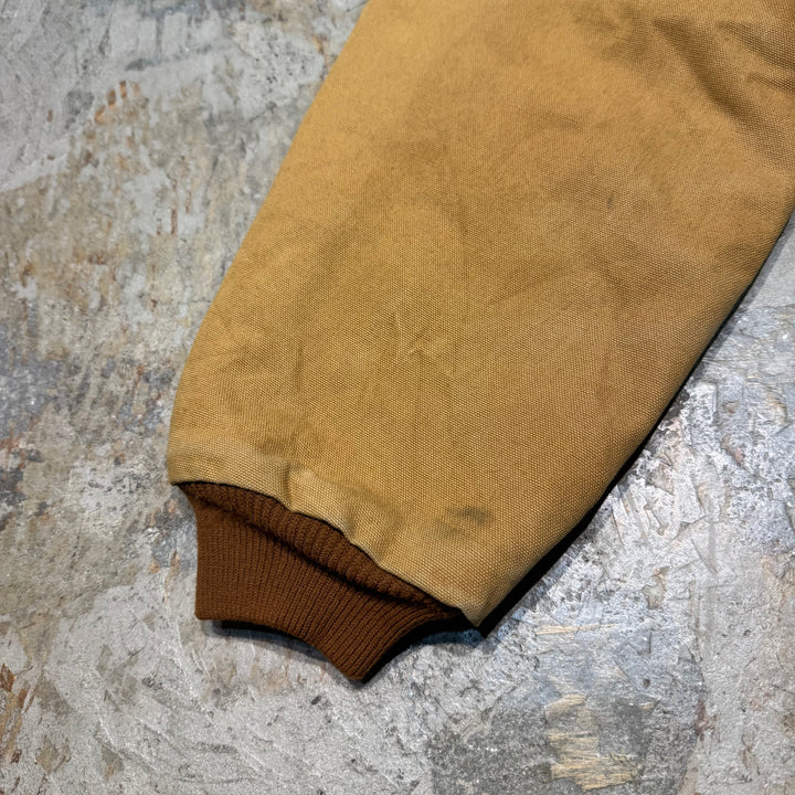 중고 의류 Carhartt/ Santa Fe 재킷/ 오리 직물/ 퀼트 라이닝/ 코듀로이 칼라/ 크기에 해당