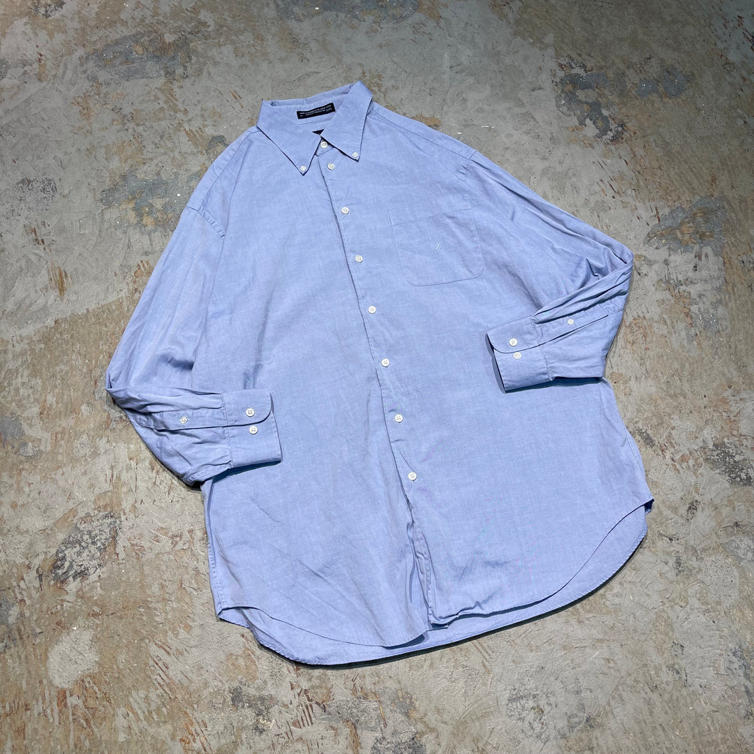 #4338 Nautica/ノーティカ/L/S Button Down shirts/ボタンダウンシャツ/80's 2 PLY/サイズ32/33