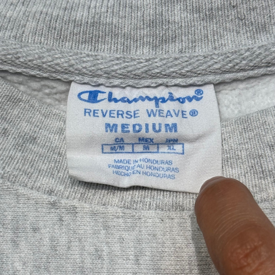 古着 Champion/ チャンピオン/リバースウィーブ/ クルーネックスウェット/カレッジロゴ/サイズM