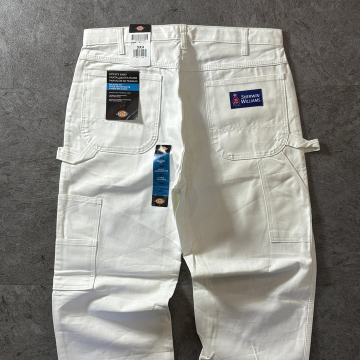 古着 Dickies×SHERWIN WILLIAMS ディッキーズ× シャーウィン・ウィリアムズ ペインターパンツ  デッドストック 実寸サイズ36×33