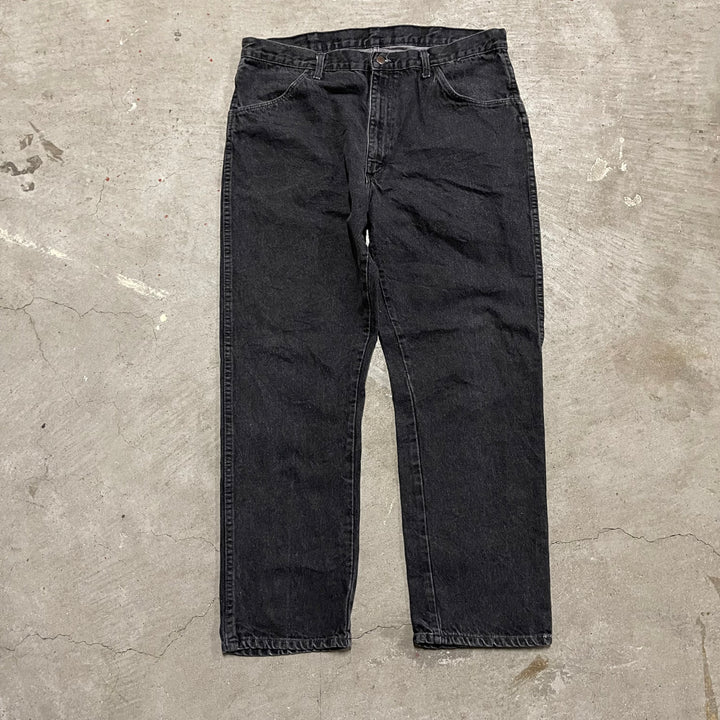 #4264 古着 RUSTLER/ラスラー/Black Denim Pants/ブラックデニムパンツ/サイズ38×30