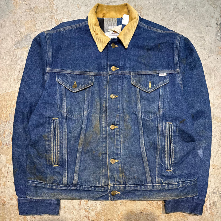 古着 USA製 98's carhartt/カーハート/デニムジャケット/Gジャン/襟コーデュロイ/サイズM相当