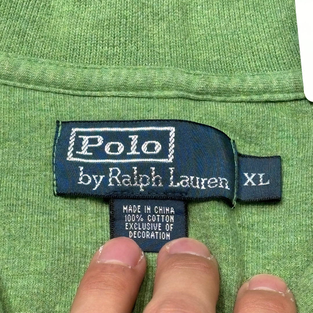 古着 POLO by Ralph Lauren/ポロラルフローレン/ハーフジップニットセーター/サイズXL