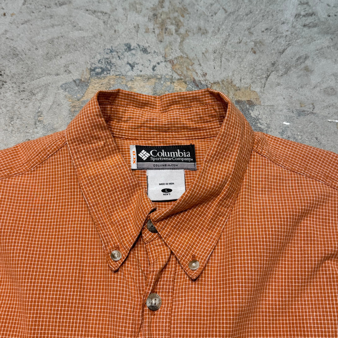 Used clothing Columbia/ Columbia/ Short sleeve shirt/ Checkered pattern/ Size L