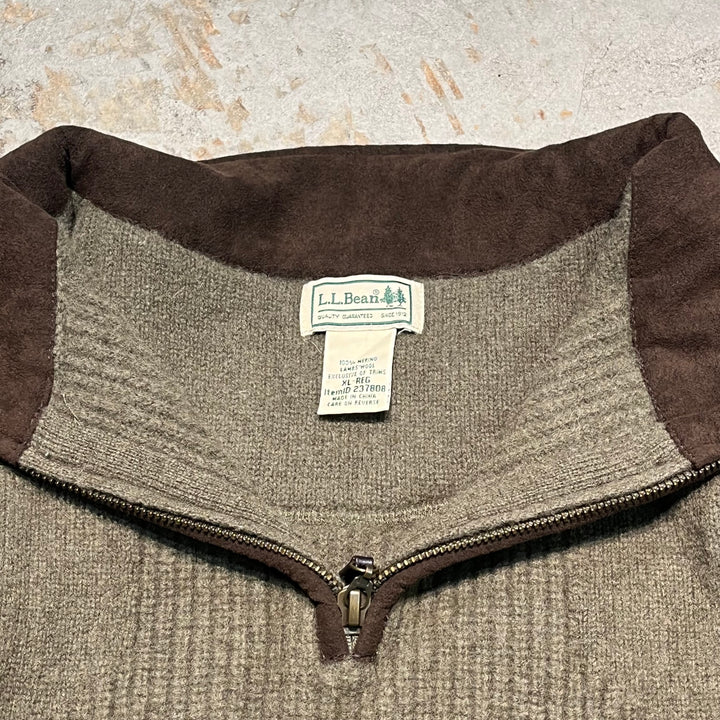 #3385 L.L.Bean/エルエルビーン/Half zip knit/ハーフジップニット/サイズXL