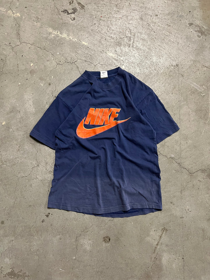 #MA40 古着 90's Nike/ナイキ/Short Sleeve Tee/プリントTシャツ/フェード/ハンガリー製/サイズM