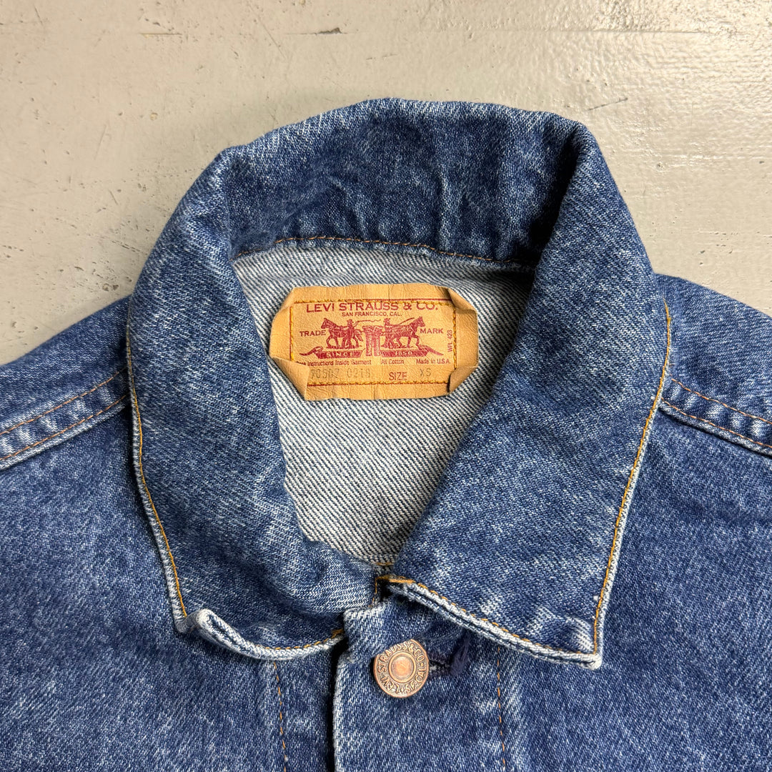 古着 USA製 80's Levi's/ リーバイス/ デニムジャケット/ Gジャン/ サイズXS